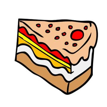 Piece of cake Stock Illustration