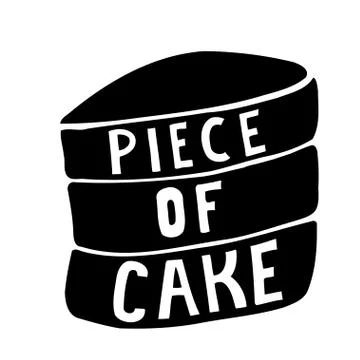 Piece of cake. Illustrazione stock