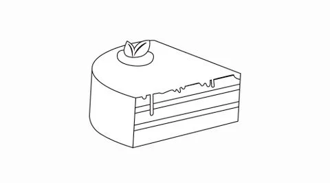 Piece of Cake Stock Illustration