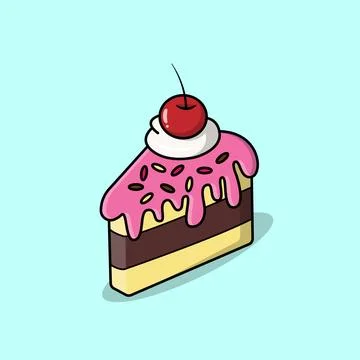 Piece of Cake Stock Illustration