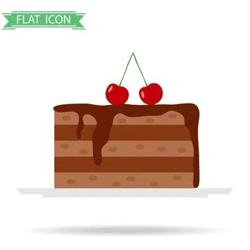 Piece of cake Stock Illustration