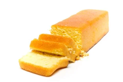 Piece of cake on a white background 库存照片
