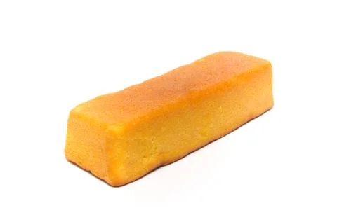Piece of cake on a white background Stock Photos