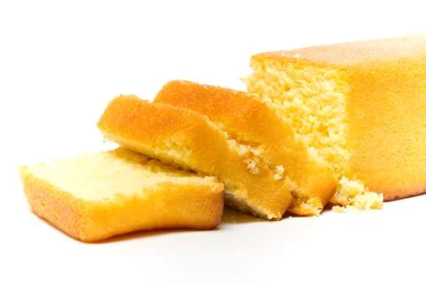 Piece of cake on a white background Foto stock