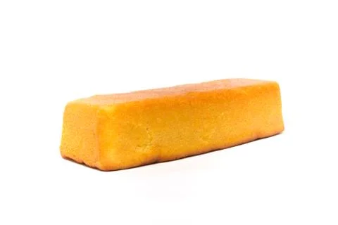 Piece of cake on a white background Stock Photos