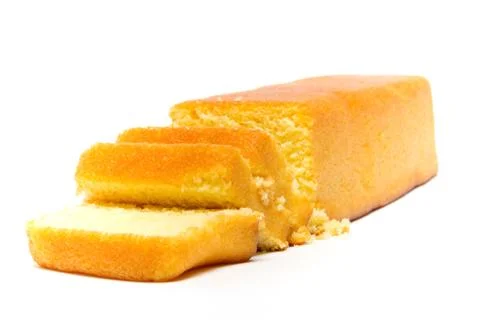 Piece of cake on a white background 库存照片