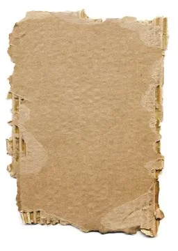 Piece of cardboard Foto stock