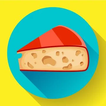 Piece of cheese icon cheese vector illustration. Stock-Illustration