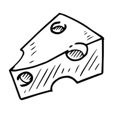 Piece of cheese icon. Stock Illustration