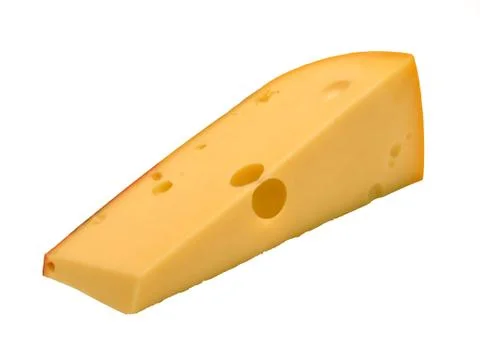 Piece of cheese. Stock Photos