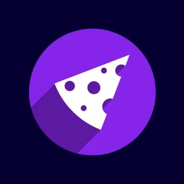 Piece of cheese vector template icon logo Stock Illustration
