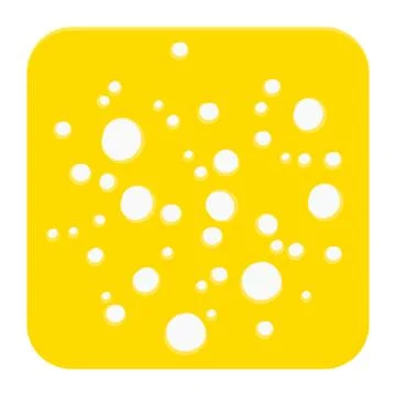 Piece of cheese on a white background Stock Illustration