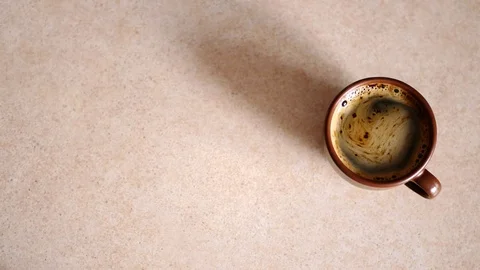 Piece of cherry pie and cup of coffee. Stock Footage 70671819