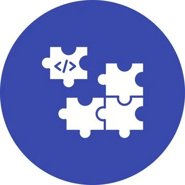 Piece of Code icon vector image. 스톡 일러스트