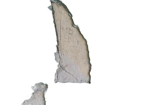 A piece of concrete wall on a transparent background Stock Illustration