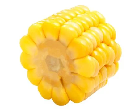 Piece of corn cob, paths Stock Photos