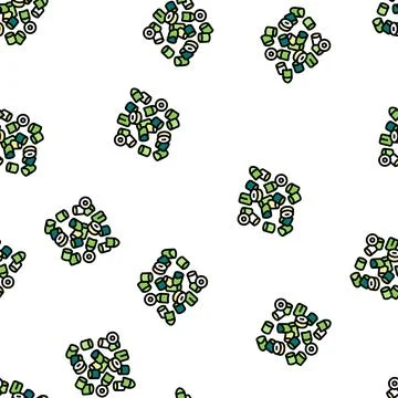 Piece cut green onion vector seamless pattern Stock Illustration