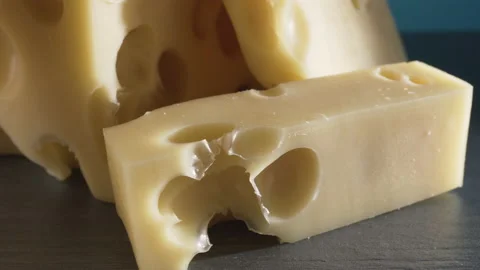 Piece of delicious cheese close-up 動画素材 134937422