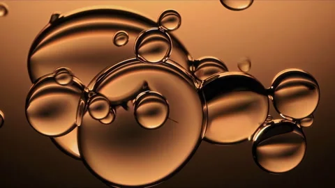 This piece features Abstract Bubbles in exquisite Amber Tones and captivating Stock Footage 305830681