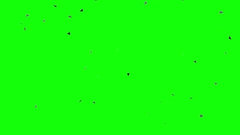 Piece Flying on Chroma Key for Compositing Video stock 345498725
