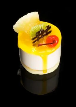 Piece of fruit cake Foto stock
