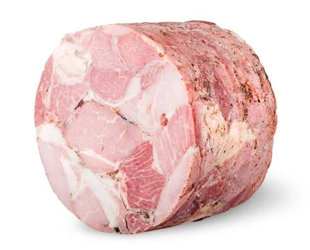 Piece of ham rotated Stock Photos