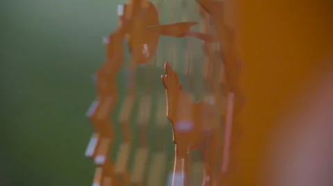 A piece of hanging decoration with design Stock Footage 65742518