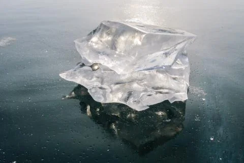 Piece of Ice Foto stock