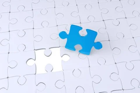 Piece of jigsaw puzzle Illustrazione stock