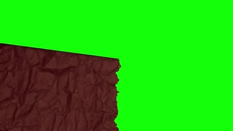 Piece Looping with Paper - Chroma Key Green Screen Footage Video stock 346201944