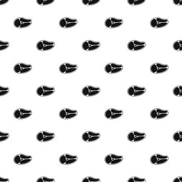 Piece of meat beef pattern, simple style Stock Illustration