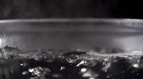 Piece of meat in boiling water 스톡 동영상 64683805