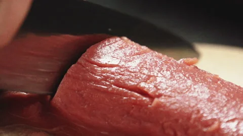 A piece of meat to cook the steak Stock Footage 52776361