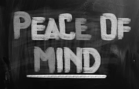 Piece of mind concept Stock Illustration