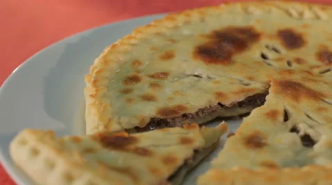 Piece of the Ossetian pie Stock Footage 58304350
