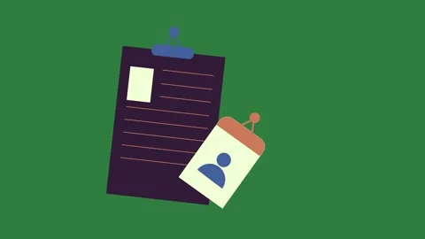 Piece of paper tag attached to it pin on clipboard next sticker Видео 337028875