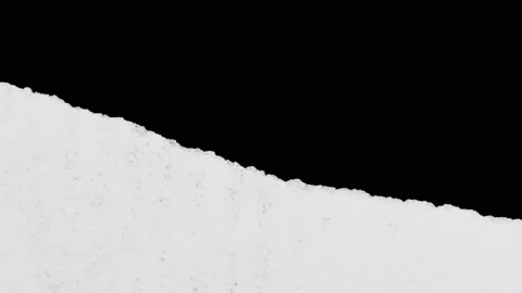 Piece of paper with torn edge. transition effect. Video stock 237760867