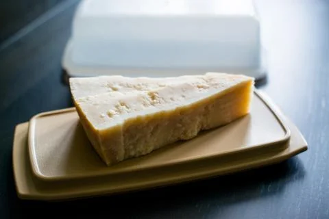 Piece of parmesan cheese Stock Photos