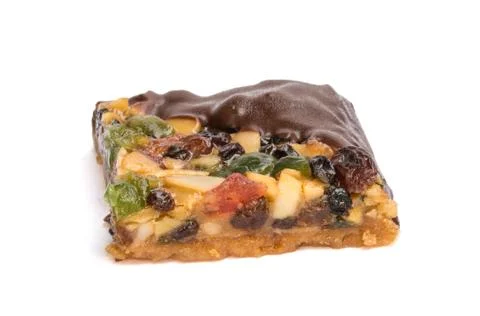 Piece of pie on white background Stock Photos
