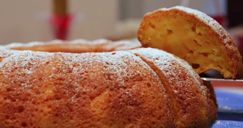 Piece pumpkin cake Stock Footage 220201697