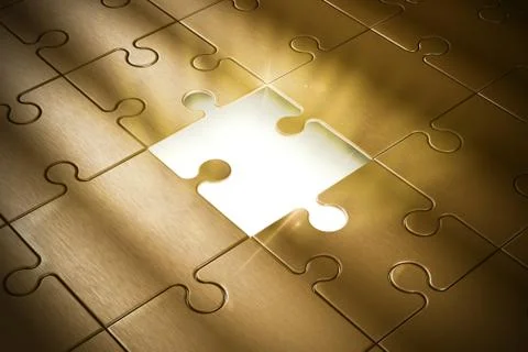 Piece of the puzzle Stockillustratie