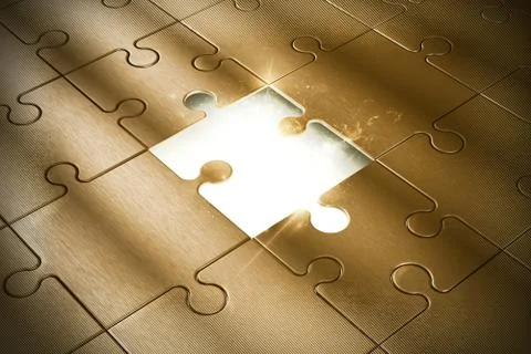 Piece of the puzzle Stock Illustration