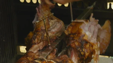 Piece Roasted Meat 스톡 동영상 52370304