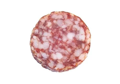 A piece of salami Stock Photos