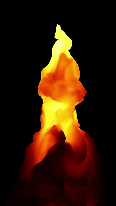 This piece showcases abstract fire flames with a color gradient symbolizing Stock Footage 287837412