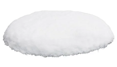 A piece of snow isolated on a white background. This snow cap can be used in  Stock Photos
