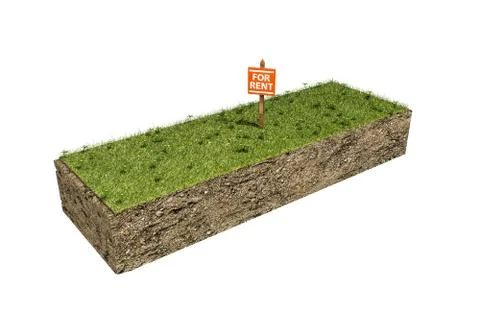 Piece of soil Stock Illustration