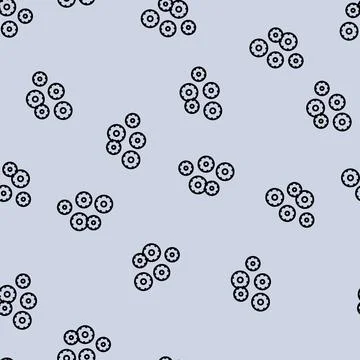 Piece of strawberry line seamless pattern Stock Illustration