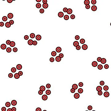 Piece of strawberry vector seamless pattern 스톡 일러스트