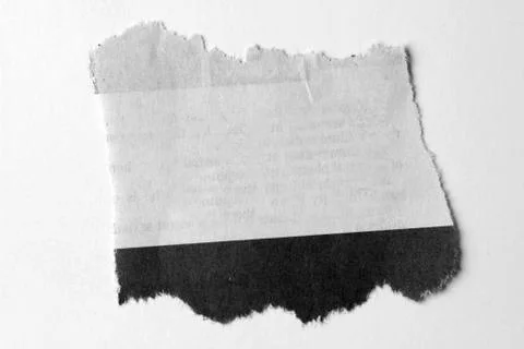 Piece of torn blank paper Stock Photos